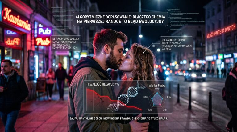 Algorytmiczne dopasowanie: Dlaczego chemia na pierwszej randce to błąd ewolucyjny?